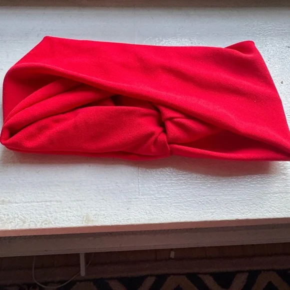 ZARA Knot Headband Red - Picture 3 of 4